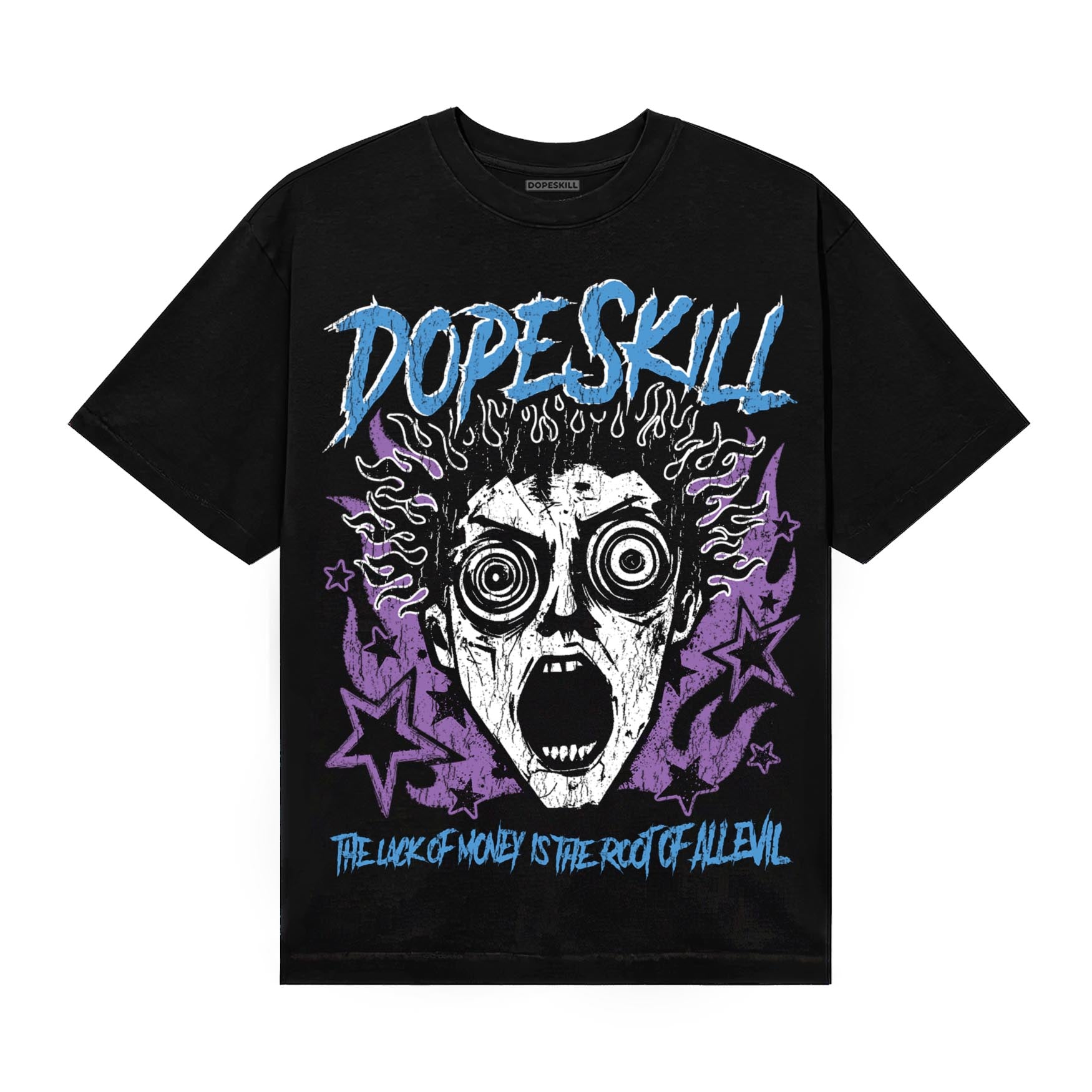 PURPLE Sneakers DopeSkill T-Shirt Root of Evil Graphic Streetwear - black