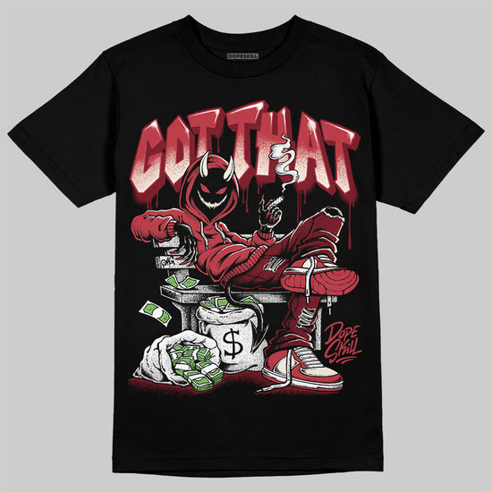 Jordan 4 “Sierra Red" DopeSkill T-Shirt Got That Graphic Streetwear - Black