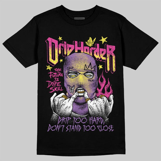 PURPLE Sneakers DopeSkill T-Shirt Drip Harder Graphic Streetwear - Black