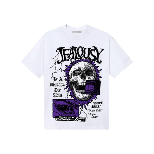 PURPLE Sneakers DopeSkill T-Shirt Jealousy Graphic Streetwear - White