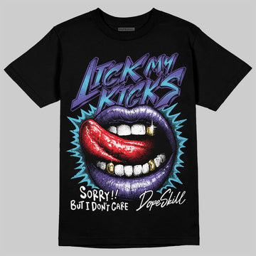 Jordan 8 Retro 'Aqua' 2025 DopeSkill T-Shirt Lick My Kicks Graphic Streetwear - black