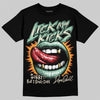 SB Dunk Low Rodeo Tourmaline DopeSkill T-Shirt Lick My Kicks Graphic Streetwear - Black