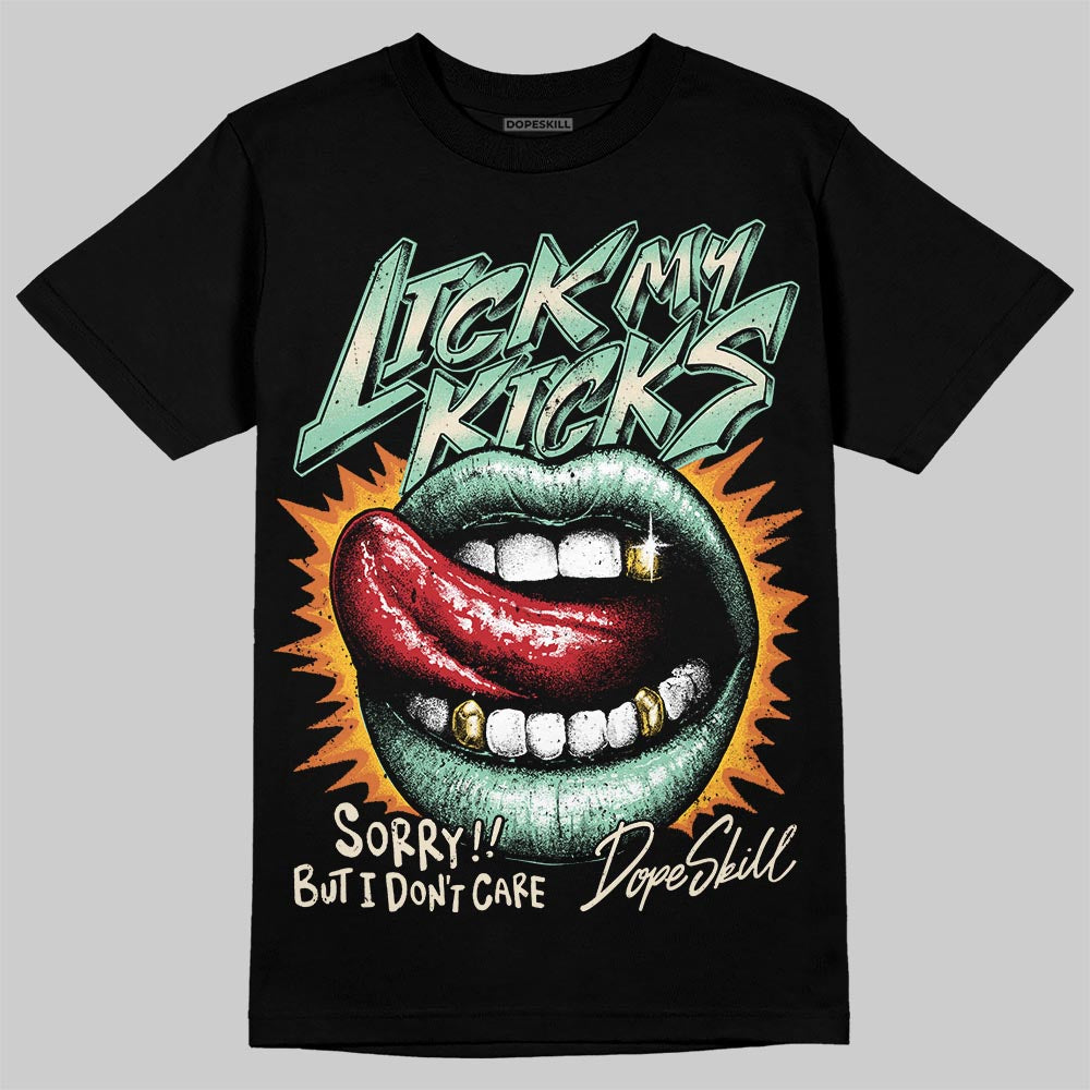 SB Dunk Low Rodeo Tourmaline DopeSkill T-Shirt Lick My Kicks Graphic Streetwear - Black