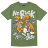 Jordan 5 "Olive" DopeSkill Olive T-Shirt No Risk No Story Graphic Streetwear