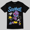 PURPLE Sneakers DopeSkill T-Shirt Self Made Graphic Streetwear - Black