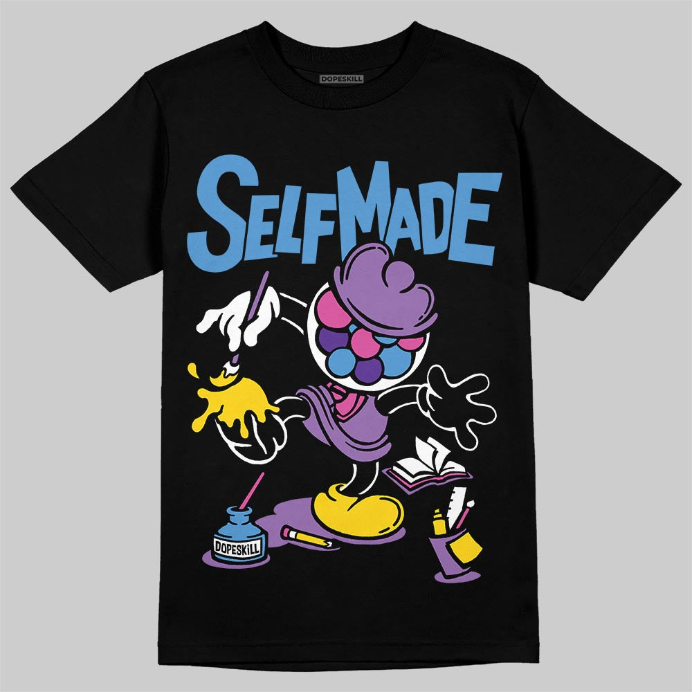 PURPLE Sneakers DopeSkill T-Shirt Self Made Graphic Streetwear - Black