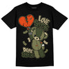 Olive Sneakers DopeSkill T-Shirt Love Sick Graphic Streetwear - Black