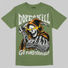 Jordan 5 Olive DopeSkill T-Shirt Go Fund Your Self Graphic Streetwear - Military Green