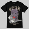 A Ma Maniére x Air Jordan 3 Black Violet Ore DopeSkill T-Shirt Money Talks Graphic Streetwear - Black