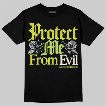 Air Max 90 x Patta Cyber and Particle Grey DopeSkill T-Shirt Protect Me From Evil Graphic Streetwear - Black