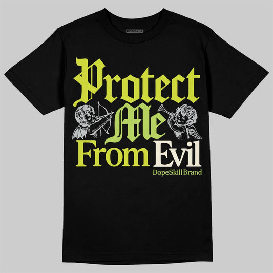Air Max 90 x Patta Cyber and Particle Grey DopeSkill T-Shirt Protect Me From Evil Graphic Streetwear - Black