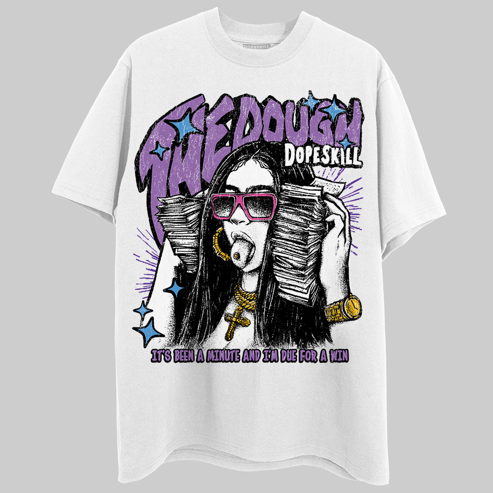 PURPLE Sneakers DopeSkill T-Shirt The Dough Graphic Streetwear - White 