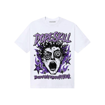 PURPLE Sneakers DopeSkill T-Shirt Root of Evil Graphic Streetwear - White