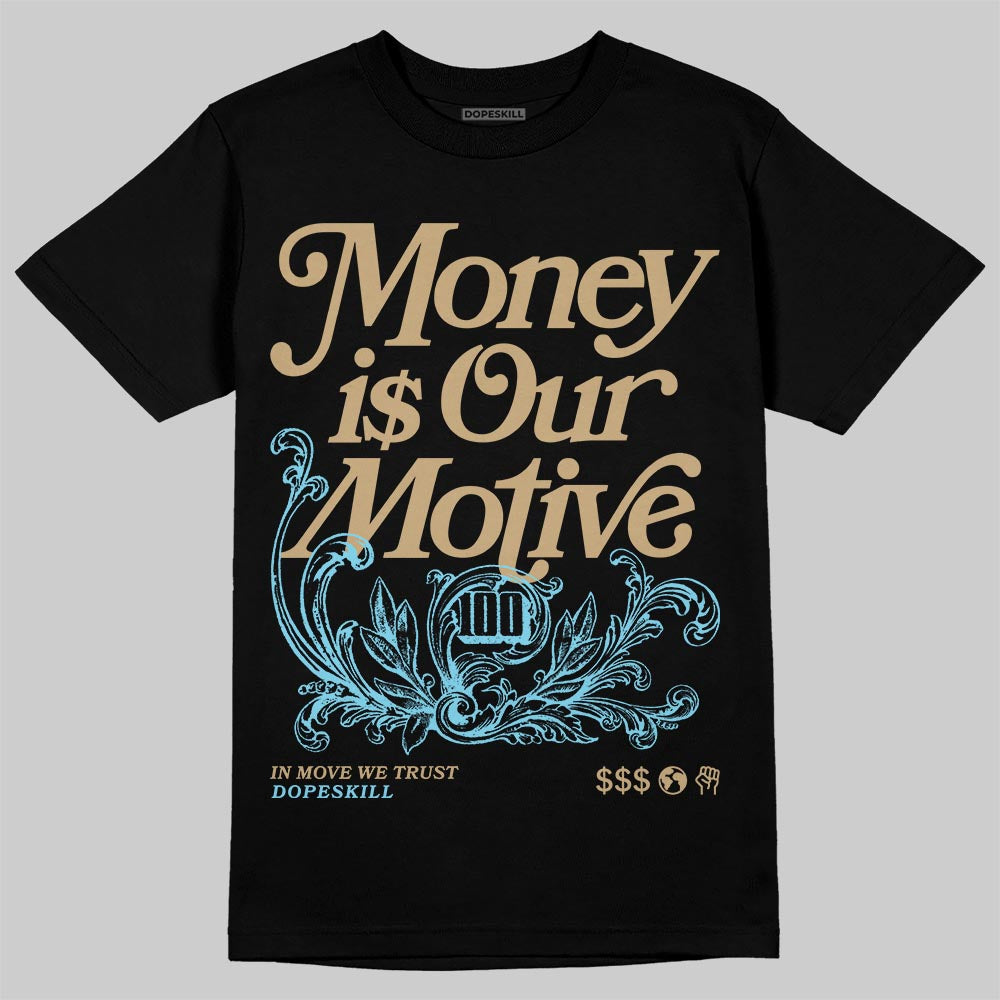 Jordan 11 City Pack “H-Town” DopeSkill T-Shirt Money Is Our Motive Typo Graphic Streetwear - Black