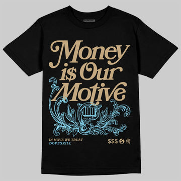 Jordan 11 City Pack “H-Town” DopeSkill T-Shirt Money Is Our Motive Typo Graphic Streetwear - Black