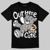 Dunk Panda White Black DopeSkill T-Shirt Out Here Being Cute Graphic Streetwear - Black