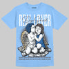 Adidas Handball Spezial ‘Light Blue’ DopeSkill T-Shirt Real Lover Graphic Streetwear - Carolina Blue