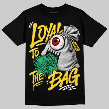 Jordan 4 Thunder DopeSkill T-Shirt Loyal To The Bag Graphic Streetwear - Black