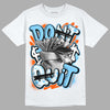 Dunk Low Futura University Blue DopeSkill T-Shirt Don't Quit Graphic Streetwear - White