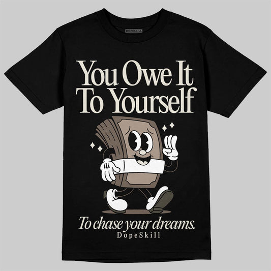 New Balance 204L Mushroom DopeSkill T-Shirt Owe It To Yourself Graphic Streetwear - Black