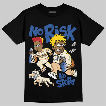 Jordan 17 Retro Low SP Infinite Archives DopeSkill T-Shirt No Risk No Story Graphic Streetwear - Black