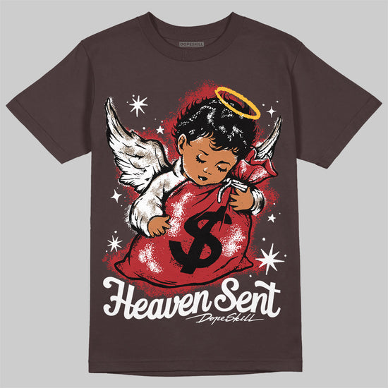 SoleFly x Air Jordan 12 Retro SP 'Cafecito/Baroque Brown' DopeSkill T-Shirt Heaven Sent Graphic Streetwear - Dark Chocolate