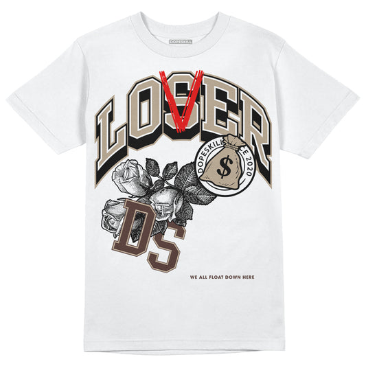 Jordan 1 High OG “Latte” DopeSkill T-Shirt Loser Lover Graphic Streetwear - White