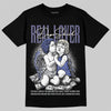 Air Max 90 x Patta Sapphire and Particle Grey DopeSkill T-Shirt Real Lover Graphic Streetwear - Black