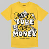 Jordan 4 "Tour Yellow" DopeSkill T-Shirt F#ck Love Get Money Graphic Streetwear - Daisy