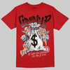 Jordan 5 Retro Fire Red Black Tongue (2025) DopeSkill T-Shirt Money Bag Coming Up Graphic Streetwear - Red