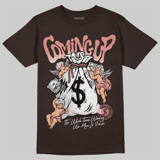 Jordan 1 High OG “Baroque Brown” DopeSkill T-Shirt Money Bag Coming Up Graphic Streetwear - Dark Chocolate