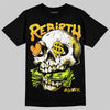 Jordan 4 Thunder DopeSkill T-Shirt Rebirth Graphic Streetwear - black