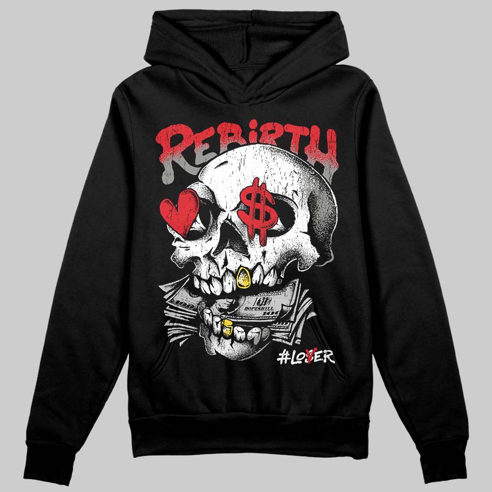 Jordan 4 Bred DopeSkill Hoodie Sweatshirt Rebirth Graphic Streetwear - Black