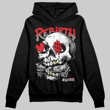 Jordan 4 Bred DopeSkill Hoodie Sweatshirt Rebirth Graphic Streetwear - Black