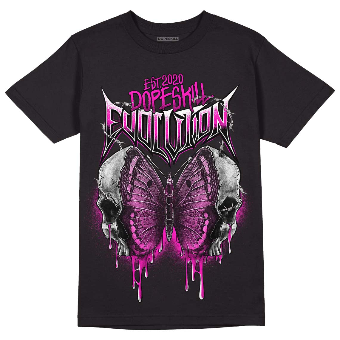 Dunk Low GS “Active Fuchsia” DopeSkill T-Shirt DopeSkill Evolution Graphic Streetwear - Black