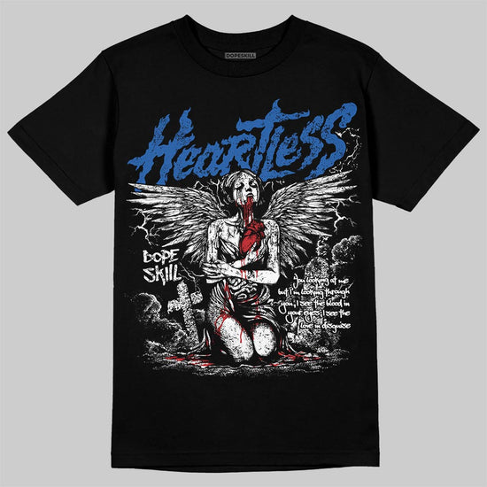Jordan 3 "True Blue" DopeSkill T-Shirt Heartless Graphic Streetwear - Black