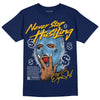 Jordan 1 High OG “First in Flight” DopeSkill Navy T-shirt Never Stop Hustling Graphic Streetwear