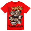 Red Sneakers DopeSkill Red T-Shirt The Mouth With No Droughts Graphic Streetwear