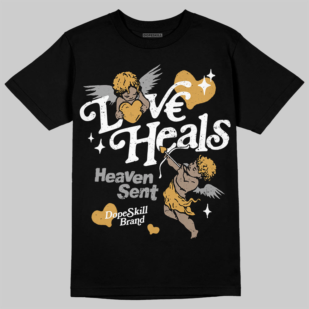 Jordan 11 "Gratitude" DopeSkill T-Shirt New Love Heals Graphic Streetwear - black