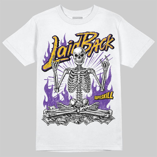 PURPLE Sneakers DopeSkill T-Shirt Laid Back Graphic Streetwear - White