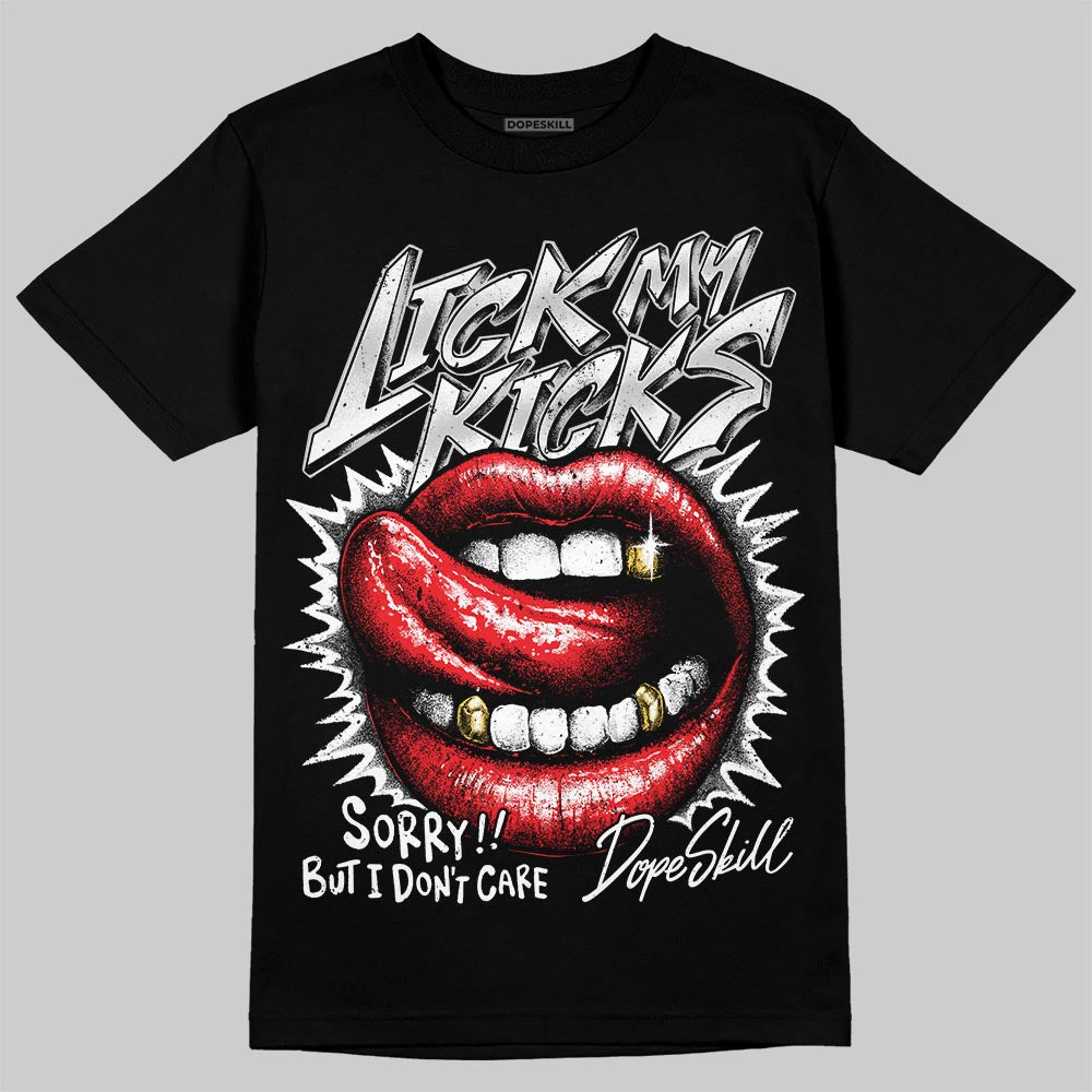 Air Foamposite One 'Triple White' DopeSkill T-Shirt Lick My Kicks Graphic Streetwear - black