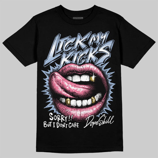 Jordan 3 GS “Cobalt Bliss” DopeSkill T-Shirt Lick My Kicks Graphic Streetwear - Black