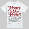 Jordan 8 Retro Bugs Bunny (2025) DopeSkill T-Shirt Money Is Our Motive Typo Graphic Streetwear - White 