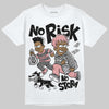 Harris Tweed x Wmns Dunk Low 'Black Phantom' DopeSkill T-Shirt No Risk No Story Graphic Streetwear - White 
