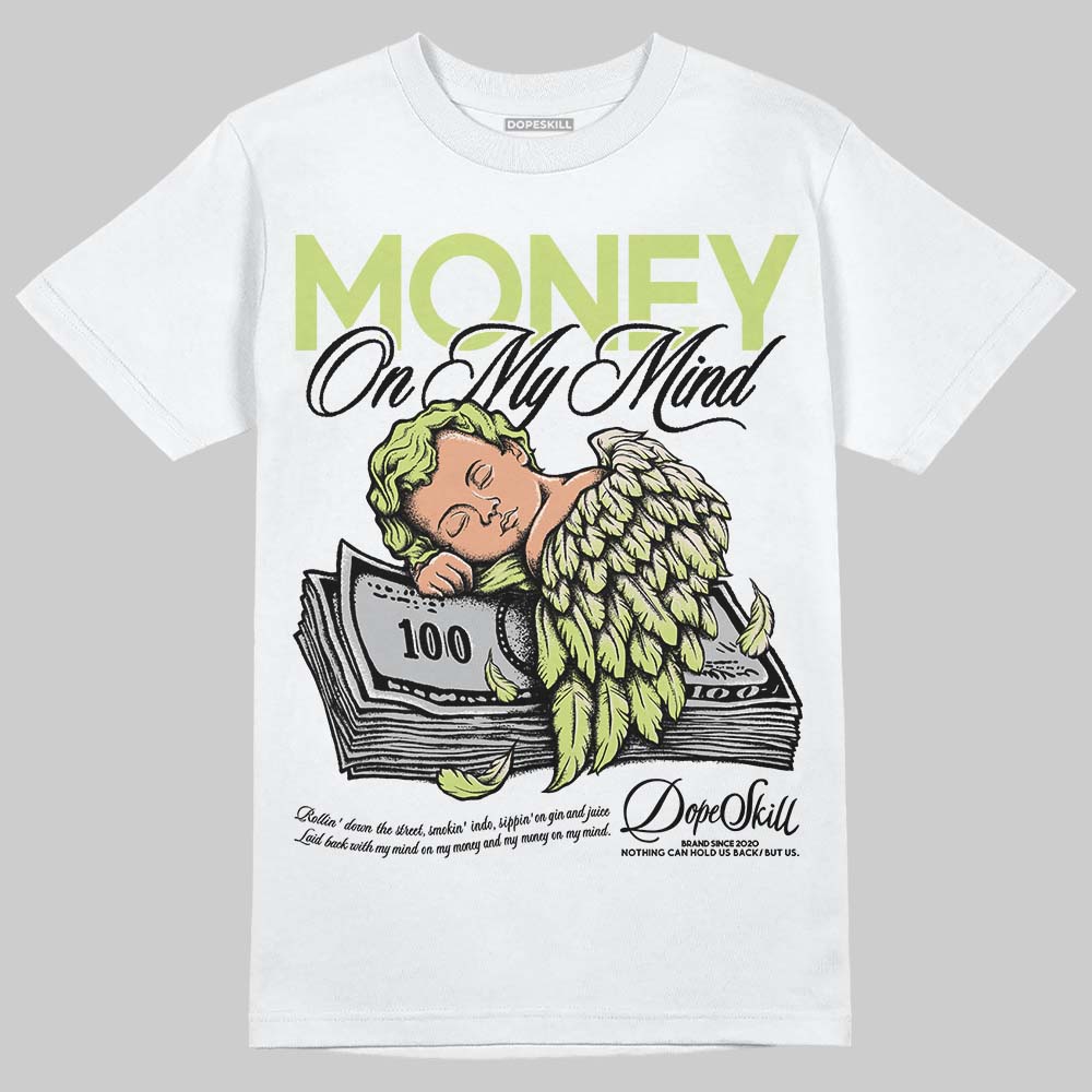 Jordan 5 “Luminous Green” DopeSkill T-Shirt MOMM Graphic Streetwear - White