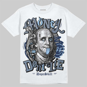 New Balance 9060 Arctic Grey DopeSkill T-Shirt Money Don't Lie Graphic Streetwear - White