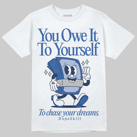 ASICS Gel-Nimbus 10.1 Invincible HTTP 404 Blue DopeSkill T-Shirt Owe It To Yourself Graphic Streetwear - White