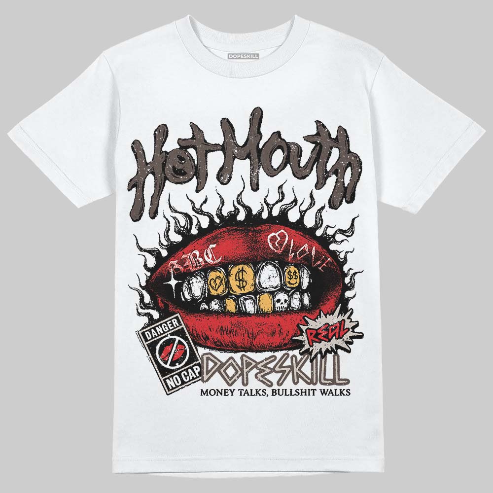 Adidas Samba OG White Black Clear Granite DopeSkill T-Shirt Hot Mouth Graphic Streetwear - White