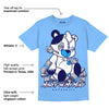 Dunk White Polar Blue DopeSkill University Blue T-shirt MOMM Bear Graphic