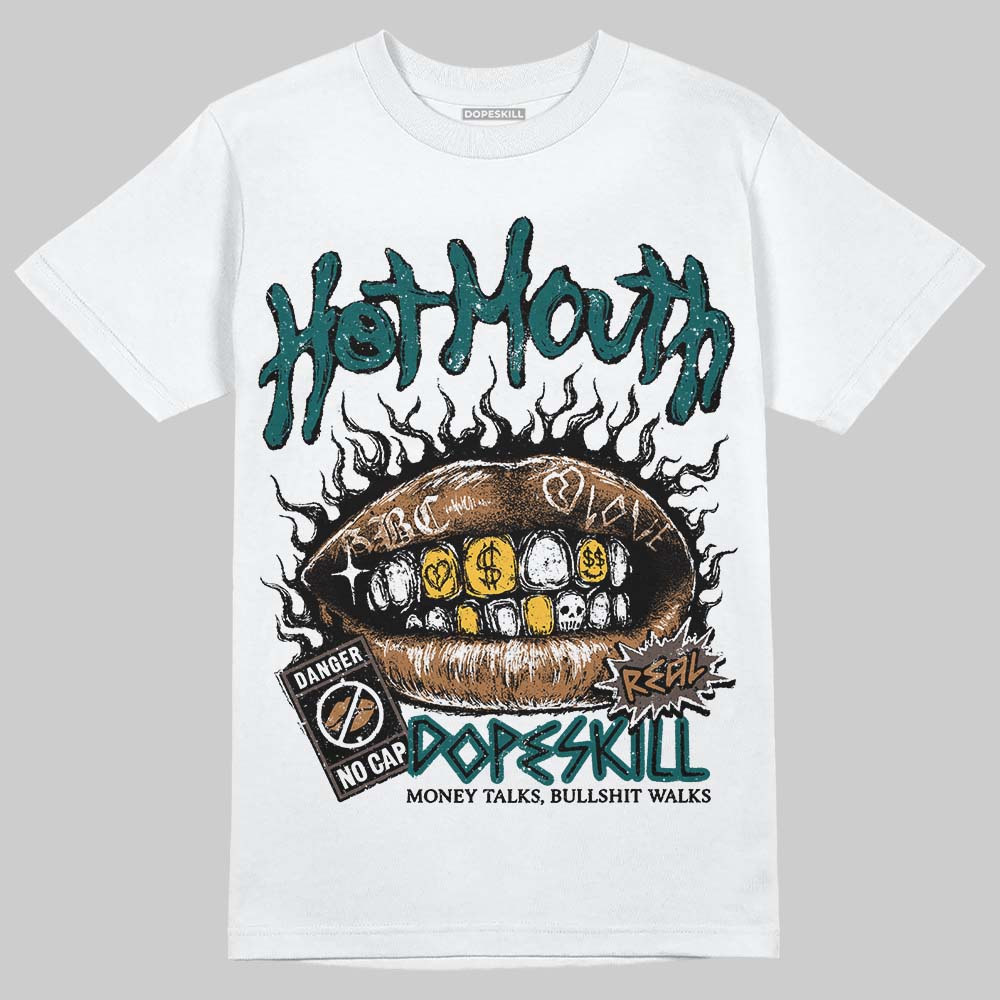 Adidas Samba OG Leopard Pack Collegiate Green DopeSkill T-Shirt Hot Mouth Graphic Streetwear - White